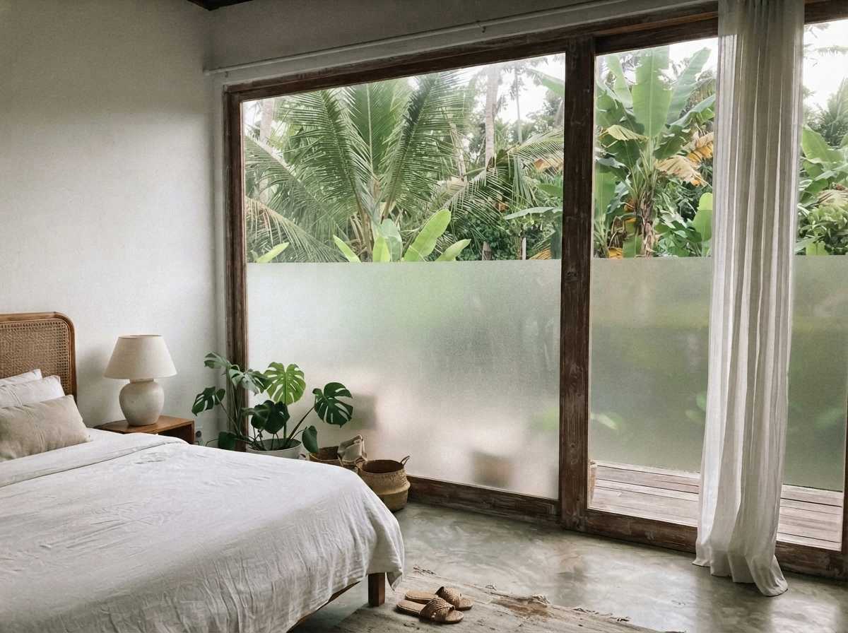5 Trik Kaca Buram Sebelah untuk Privasi Rumah di Bali